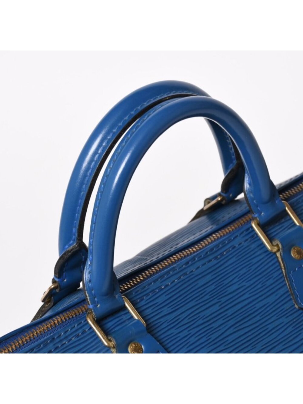 Louis Vuitton Speedy 30 Epi Boston Bag Leather Toledo Blue Gold - Picture 6 of 16